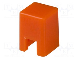 Button; push-in; none; 5.5mm; -25÷70°C; square; orange