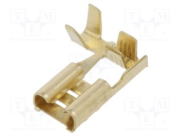 Terminal: flat; 6.3mm; 0.8mm; female; 1÷2.5mm2; crimped; for cable