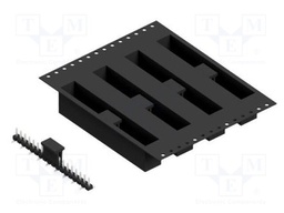 Connector: pin strips; pin header; male; PIN: 18; 2.54mm; SMT; 1x18
