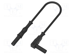Test lead; 12A; banana plug 4mm,angular banana plug 4mm; Len: 2m
