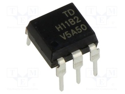 Optocoupler; THT; Ch: 1; OUT: Darlington; 5kV; DIP6; Colour: black