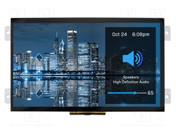 Display: TFT; 1024x600; Illumin: LED; Window dimensions: 224x126mm