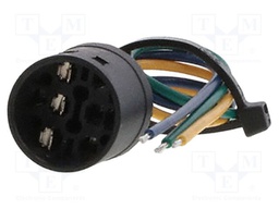 Contact block; Leads: cables; 140mm; PVP; Body dim: Ø17.6x16mm