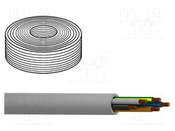 Wire; stranded; Cu; MACHFLEX 375YY; 4G4mm2; unshielded; grey; PVC
