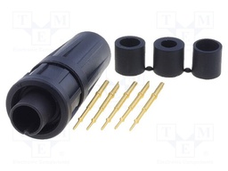 Connector: circular; Series: EN2; plug; male; soldering; for cable