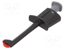 Clip-on probe; hook type; 20A; black; Grip capac: max.12.3mm; 1kV