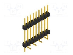 Connector: pin strips; pin header; male; PIN: 9; 2.54mm; SMT; 1x9