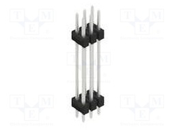 Connector: pin strips; pin header; male; PIN: 6; 2.54mm; THT; 2x3