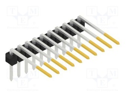 Connector: pin strips; pin header; male; PIN: 10; 2.54mm; THT; 1x10