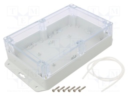 Enclosure: multipurpose; X: 140mm; Y: 210mm; Z: 60mm; ZP; light grey