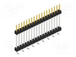 Connector: pin strips; pin header; male; PIN: 18; 2.54mm; SMT; 1x18