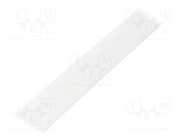 Heat shrink sleeve; glueless; 3: 1; 18mm; L: 1.2m; white; 5pcs.