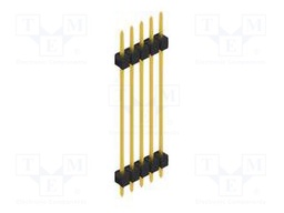 Connector: pin strips; pin header; male; PIN: 5; 2.54mm; THT; 1x5