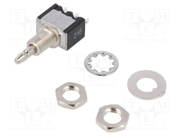 Switch: push-button; Pos: 2; SPDT; 3A/125VAC; ON-(ON); Illumin: none
