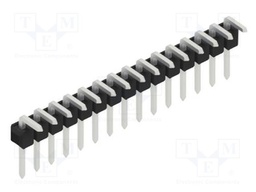 Connector: pin strips; pin header; male; PIN: 15; 2.54mm; THT; 1x15