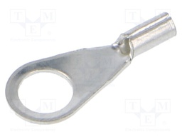 Tip: ring; M4; 0.1÷0.5mm2; crimped; for cable; tinned; copper; 4.3mm