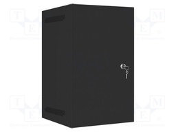 Enclosure: rack cabinet; Standard: 10"; 9U; black; Z: 310mm; X: 280mm