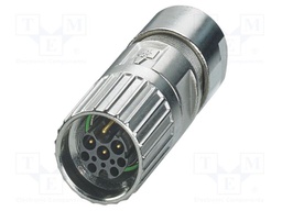 Connector: M17; plug; M17 PRO; PIN: 9(5+4); 630V; 3.6A,14A; IP67