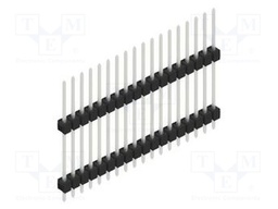 Connector: pin strips; pin header; male; PIN: 18; 2.54mm; THT; 1x18