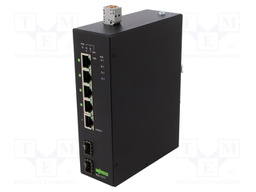 Switch Ethernet; managed; Number of ports: 7; 24÷57VDC; DIN; 14W