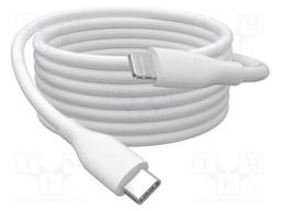 Cable; USB 2.0; Apple Lightning plug,USB C plug; nickel plated