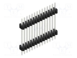 Connector: pin strips; pin header; male; PIN: 14; 1.27mm; THT; 1x14