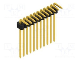 Connector: pin strips; pin header; male; PIN: 11; 1.27mm; THT; 1x11