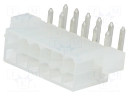 Socket; wire-board; male; Mini-Fit Jr; 4.2mm; PIN: 12; THT; holders