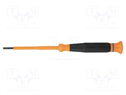 Screwdriver: insulated; precision; slot; Blade length: 76mm