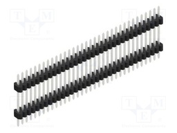 Connector: pin strips; pin header; male; PIN: 34; 1.27mm; THT; 1x34