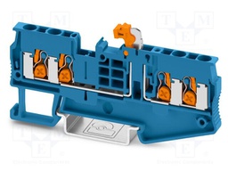Splice terminal: rail; 20A; 500V; PA; L: 36.9mm; 0.5÷4mm2; ways: 1