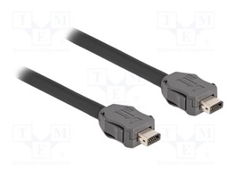 Cable; ix Industrial® (A-coded),connection 1: 1; 0.3m; Cu; Cat 7