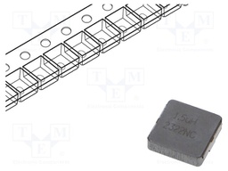 Inductor: wire; SMD; 1.5uH; 19A; 5.1mΩ; 12.9x12.9x3.5mm; ±20%