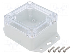 Enclosure: multipurpose; X: 75mm; Y: 75mm; Z: 45mm; ZP; polycarbonate