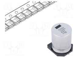 SMD Aluminium Electrolytic Capacitor, Radial Can - SMD, 22 µF, 400 V, EB Series, 5000 hours @ 105°C