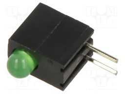 LED; in housing; 3mm; No.of diodes: 1; green; 150mA; Lens: diffused