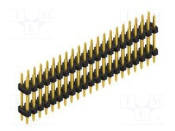 Connector: pin strips; pin header; male; PIN: 42; 2mm; THT; 2x21