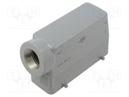 Enclosure: for HDC connectors; C-TYPE; size 104.27; high; PG21