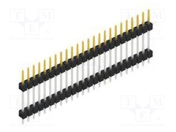 Connector: pin strips; pin header; male; PIN: 24; 2.54mm; THT; 1x24
