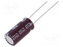 Capacitor: electrolytic; low impedance; THT; 470uF; 25VDC; ±20%