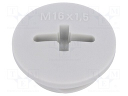 Stopper; M16; IP54; Mat: polyamide; light grey