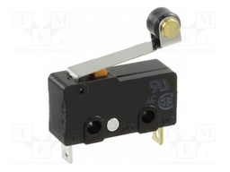 Microswitch SNAP ACTION; with lever (with roller); SPST-NC