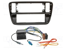 Adapter for control from steering wheel; VW; black gloss