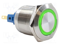 Switch: vandal resistant; SPST-NO + SPST-NC; 2A/48VDC; IP65; 6V
