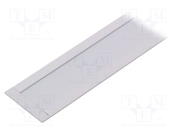 Profiles for LED modules; white; recessed; white; L: 1m; aluminium