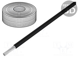 Wire; stranded; Cu; 0.5mm2; black; PVC; 60V; 10m; Class: 5