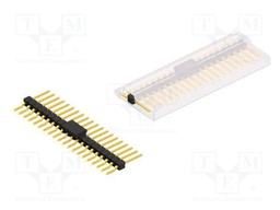 Connector: pin strips; pin header; male; PIN: 20; 2.54mm; SMT; 1x20