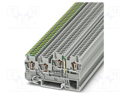 Splice terminal: rail; 18A; 24V; spring clamp; PA; 0.08÷4mm2