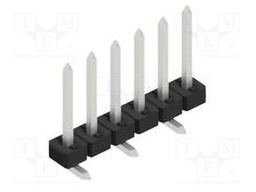 Connector: pin strips; pin header; male; PIN: 6; 2mm; SMT; 1x6; 100V