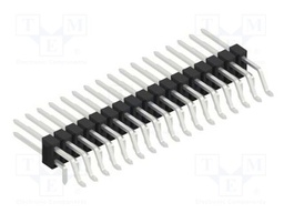Connector: pin strips; pin header; male; PIN: 34; 2.54mm; SMT,THT